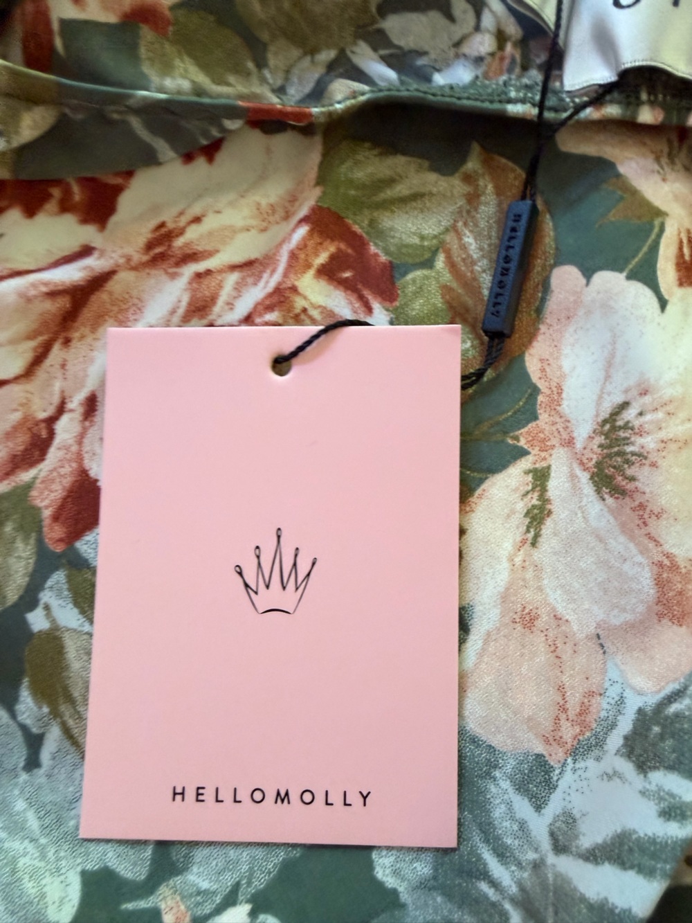 NWT Hello Molly Mariposa Midi Sage Dress - Picture 6 of 10